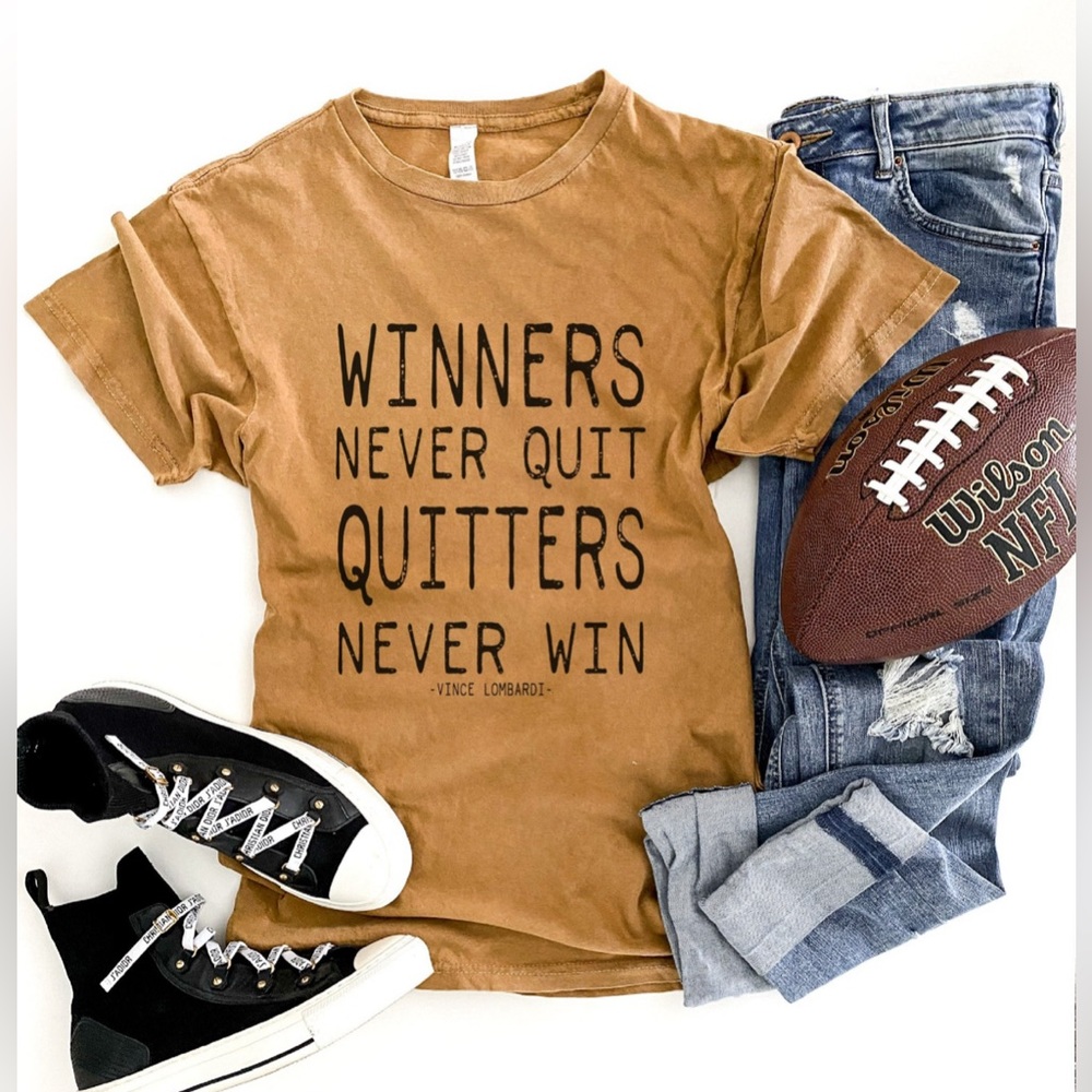Winners Never Quit Unisex Tee